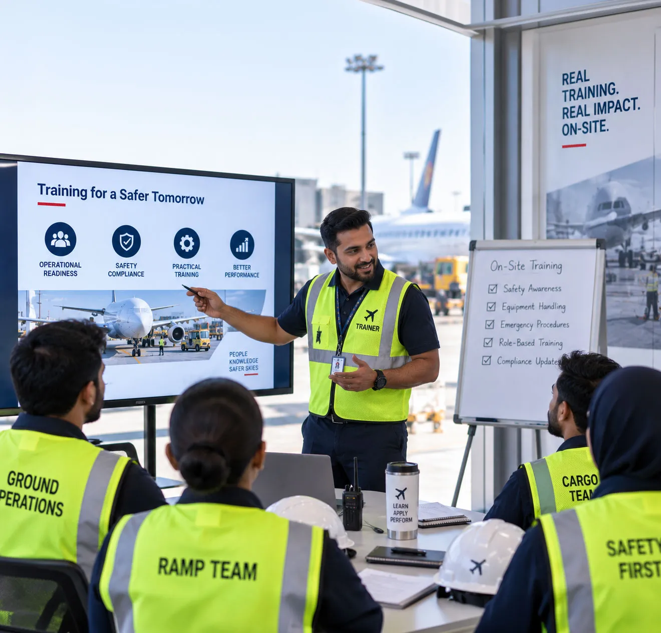 Aviation ground-operations training at the DGR Aviation Dubai centre